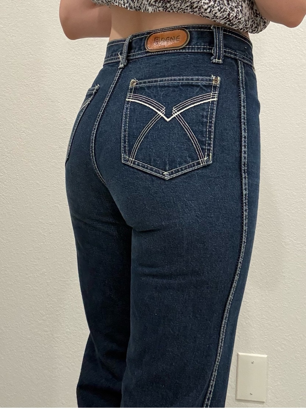 Vintage Rene De France Dark Blue High-Rise Women’s Jeans